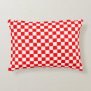 Recherche de motif blanc rouge s coussins Damier