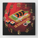 Suche nach meeresfrüchte wanduhren Fisch