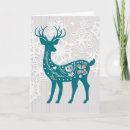 Recherche de vintage deer christmas vœux cartes Cerf