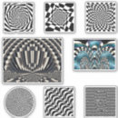 Suche nach illusion aufkleber Schwarz weiß