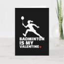 Recherche de joueurs de badminton vœux cartes Maman du badminton