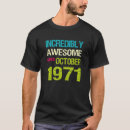 Recherche de 1971 hommes tshirts Octobre