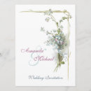 Recherche de fleurit mariage invitations Bleu