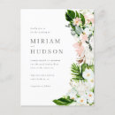 Recherche de feuillage luxuriant invitations Aquarelle