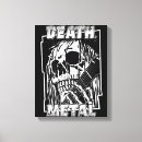 Recherche de métal de la mort Noir et blanc