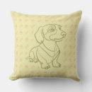 Recherche de dessin de chien coussins Dachshund