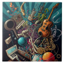 Recherche de instrument musique carreaux Abstrait