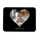 Recherche de forme de coeur magnets Noir et blanc