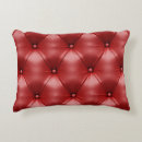 Recherche de cuir rouge coussins Décoration