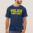 Recherche de agent de police tshirts Ligne bleue mince