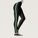Recherche de rayures noires et blanches leggings Branché