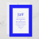 Recherche de rose et bleu mariage invitations Classique