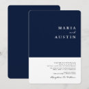 Recherche de demi invitations Minimaliste