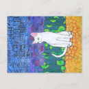 Suche nach katzen mit grünen augen poster postkarten Weiß
