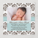 Recherche de carrés bleus et bruns invitations Naissance