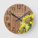 Suche nach sonnenblumen wanduhren Holz