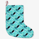 Recherche de baleines chaussette de noël Bleu