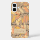 Recherche de motif de feuille iphone coques Élégant