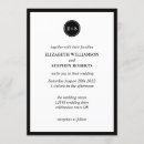 Recherche de de famille mariage invitations Noir et blanc