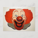 Recherche de visage de clown cartes postales Effrayant