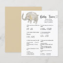 Recherche de baby shower elephant games Aquarelle