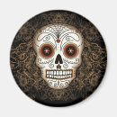 Recherche de crâne de sucre magnets Dia de los muertos