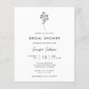 Recherche de floral noir et blanc invitations Élégant