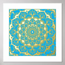 Recherche de mandala bleu posters Spirituel