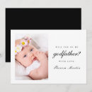 Recherche de le parrain invitations Noir et blanc