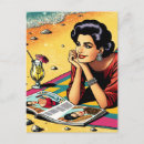 Recherche de style années 50 cartes postales Milieu du siècle