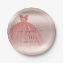 Recherche de rose gold paper assiettes Élégant