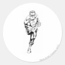 Recherche de style comique autocollants Logo vert de lanterne