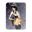 Recherche de jazz refrigérateur magnets Saxophoniste
