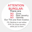 Recherche de alarme autocollants Avertissement