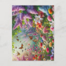 Recherche de fleurs vives cartes postales Papillon