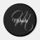 Recherche de monogrammes magnets Noir