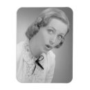 Recherche de expression du visage magnets Noir et blanc