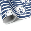 Recherche de ancre de bateau papier cadeau Rayures