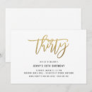 Recherche de foil 30ans anniversaire invitations 30e