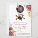 Recherche de hot air balloon invitations Petite fille