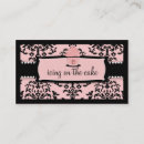 Recherche de petit gâteau de cerise cartes visite Rose