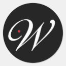 Recherche de nom w autocollants Initiale