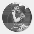 Recherche de save the date magnets Noir et blanc