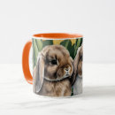 Recherche de deux lapins tasses Fleurs
