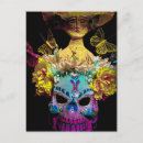 Suche nach dia de los muertos postkarten Zuckerschädel