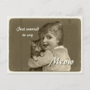 Recherche de meow cartes postales Miauler