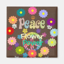 Recherche de flower power magnets Rétro