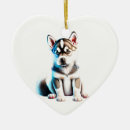 Suche nach sibirischer husky ornamente Weihnachten