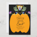Recherche de citrouille découpé invitations Fête d'halloween
