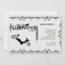 Recherche de noir blanc halloween invitations Chauve souris